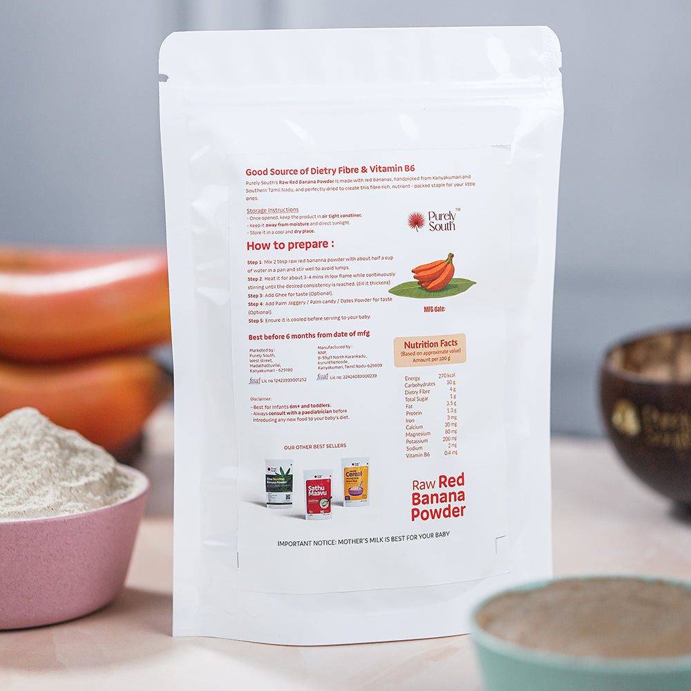 Red Raw Banana Powder - Support Natural Weight Gain