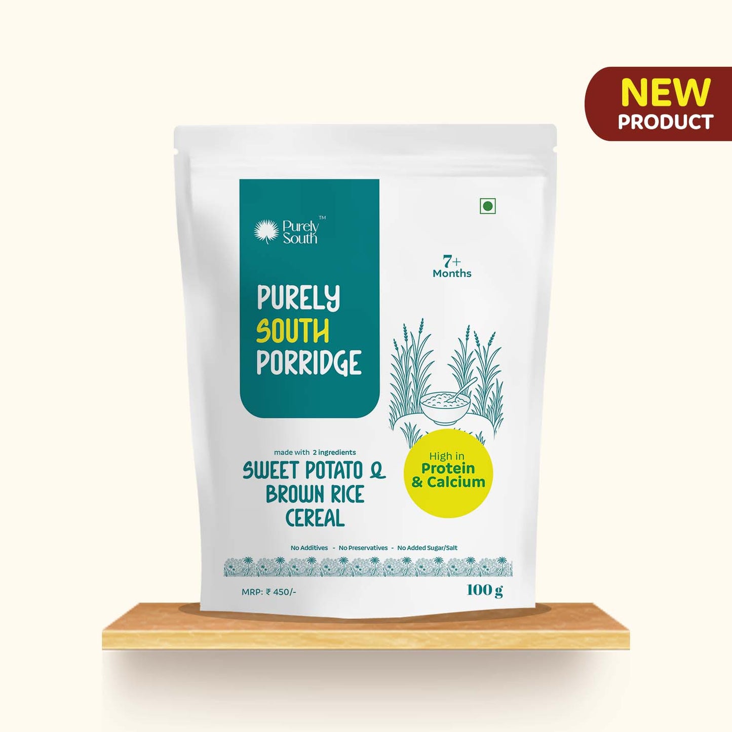 Sweet Potato & Brown Rice Cereal - Fibre Rich Superfood