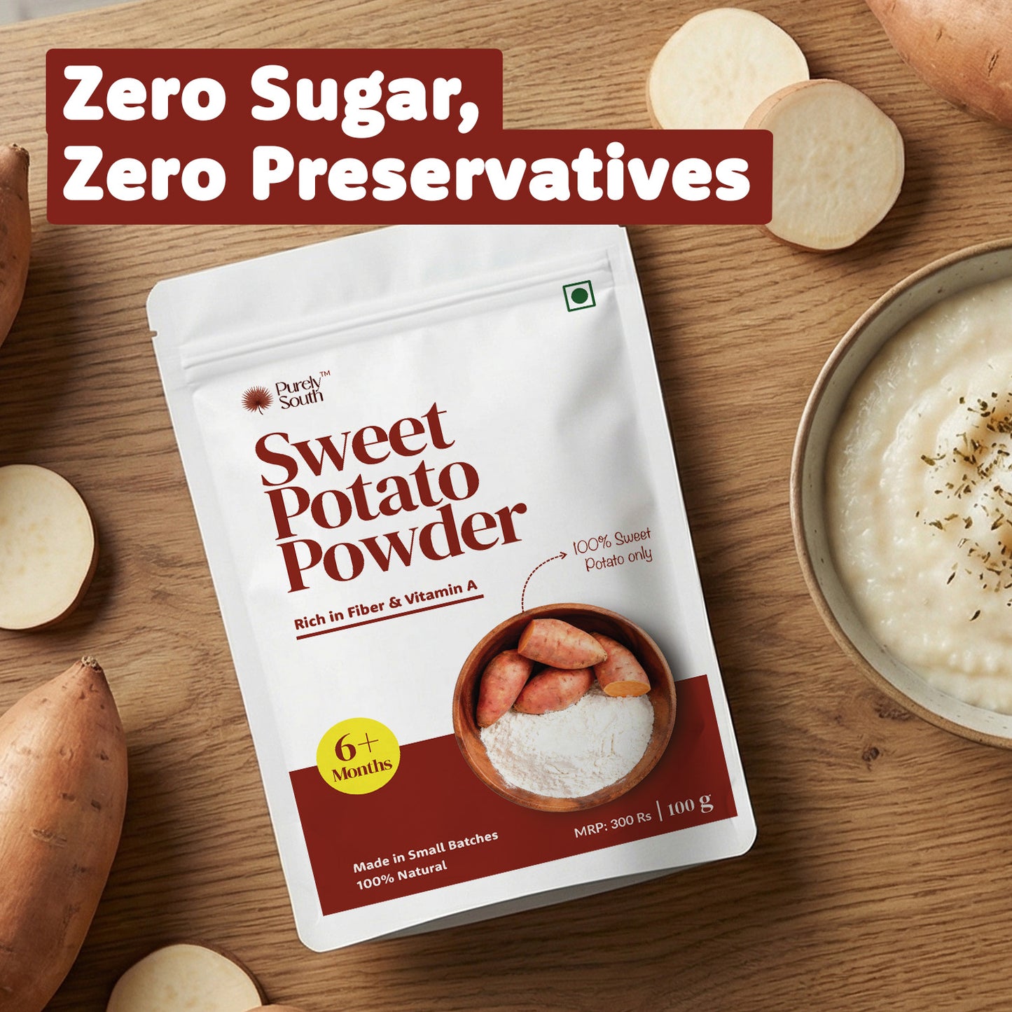 Sweet Potato Powder - Rich in fibre & Support Weight Gain