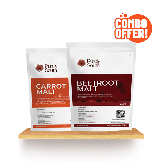 Beetroot and Carrot Malt Combo (250gX 2)