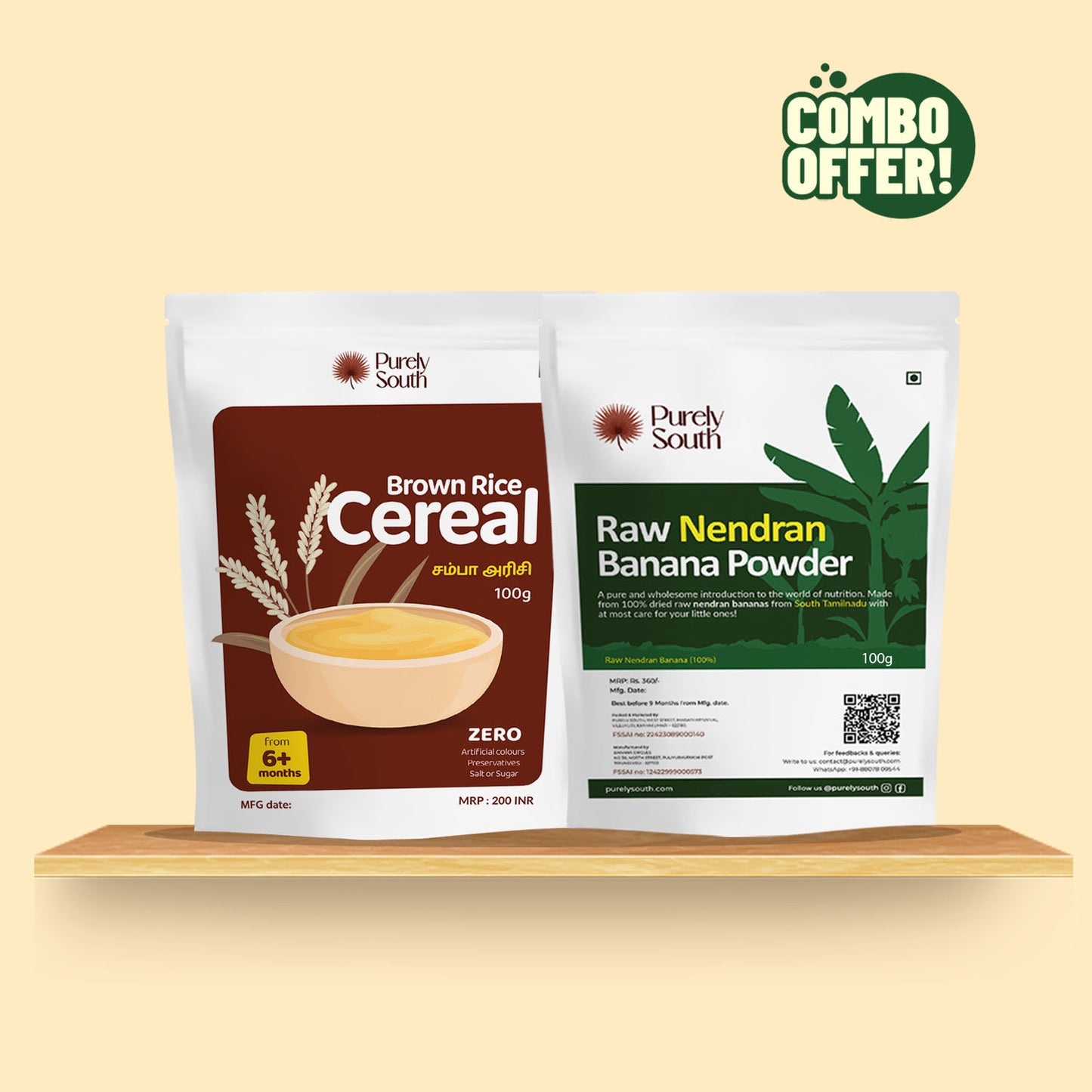 Baby Cereal Combo (Pack of 2) Protein-Rich Food