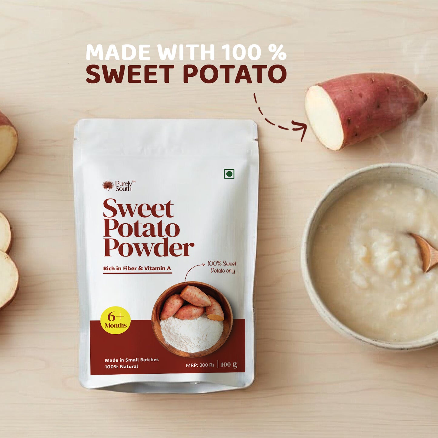 Sweet Potato Powder - Rich in fibre & Support Weight Gain