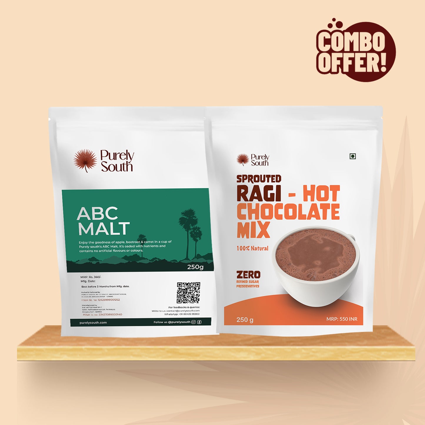 ABC & Banana Milk Mix Combo (250g X 2)