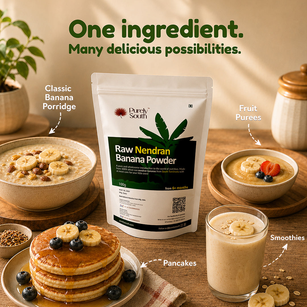 Nendran Raw Banana Powder – Traditional Growth Nutrition