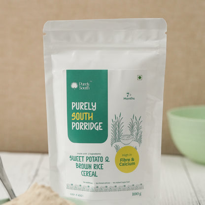Sweet Potato & Brown Rice Cereal -  Fibre Rich Superfood