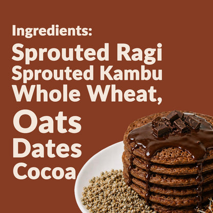 Millet Chocolate Pancake Mix - Made with Real Cocoa (For 1+ Years)