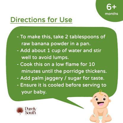 how to give raw banana powder for babies