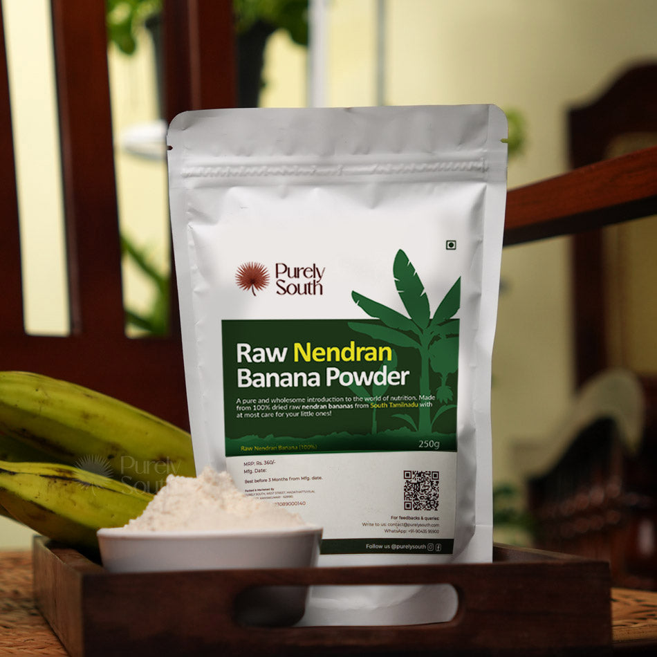 Raw Nendran Banana Powder | Porridge Mix for Babies