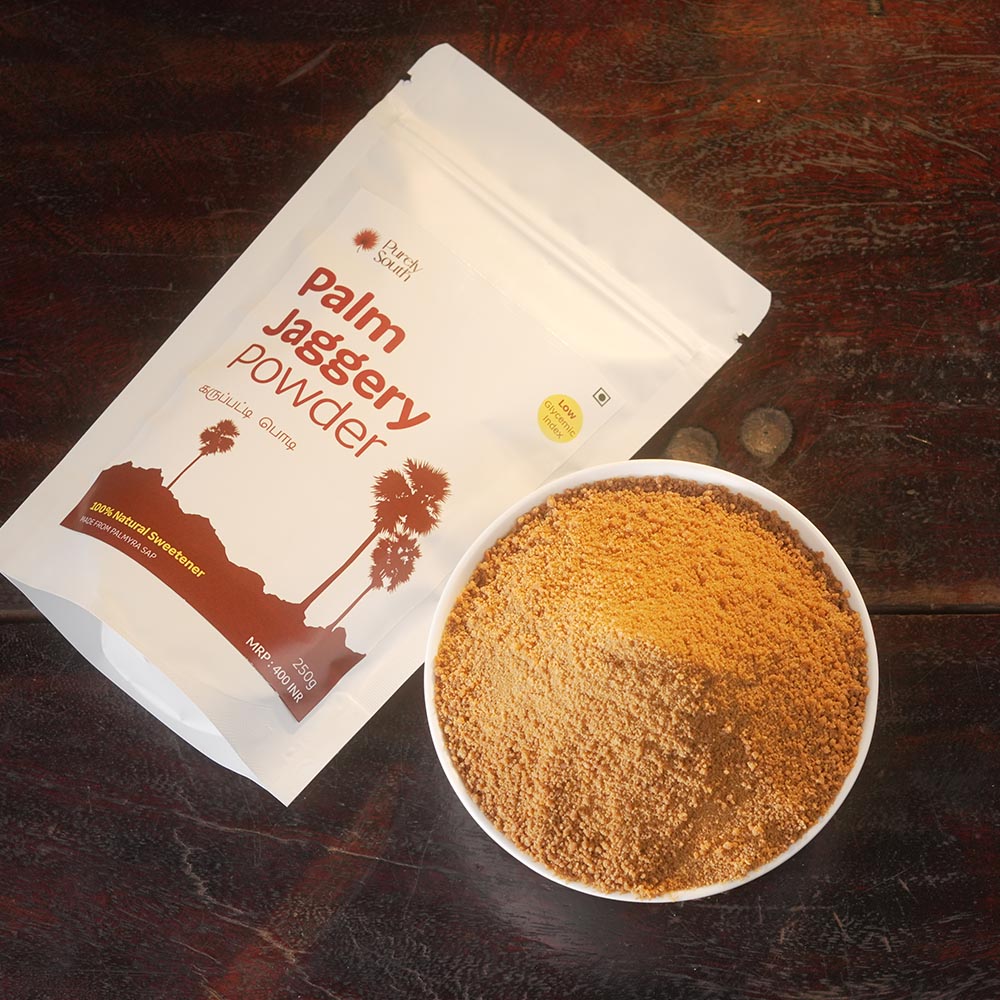 Palm Jaggery Powder (Karupatti Podi) Low GI Natural Sweetener