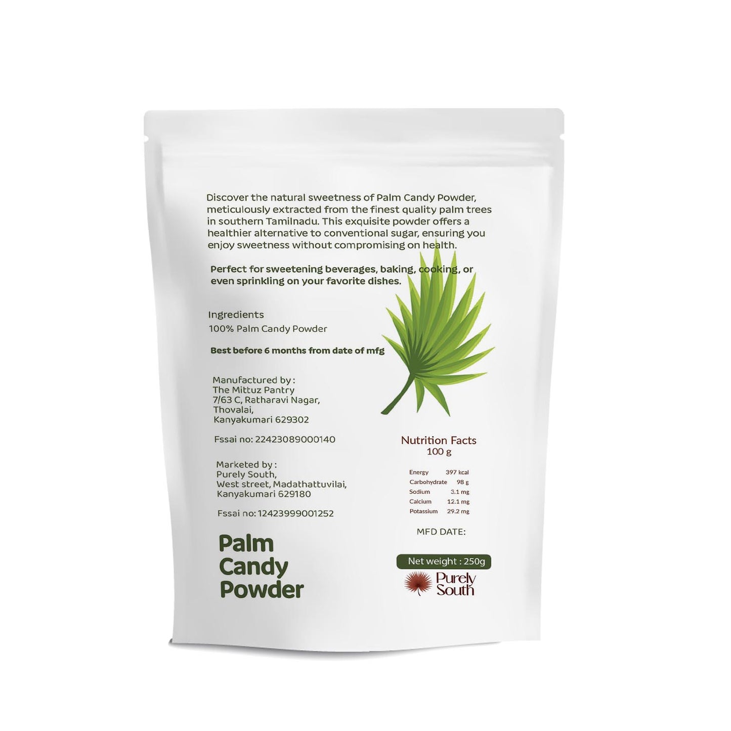 Panakarkandu Powder (100% Natural Sweetener) | Palm Candy Powder