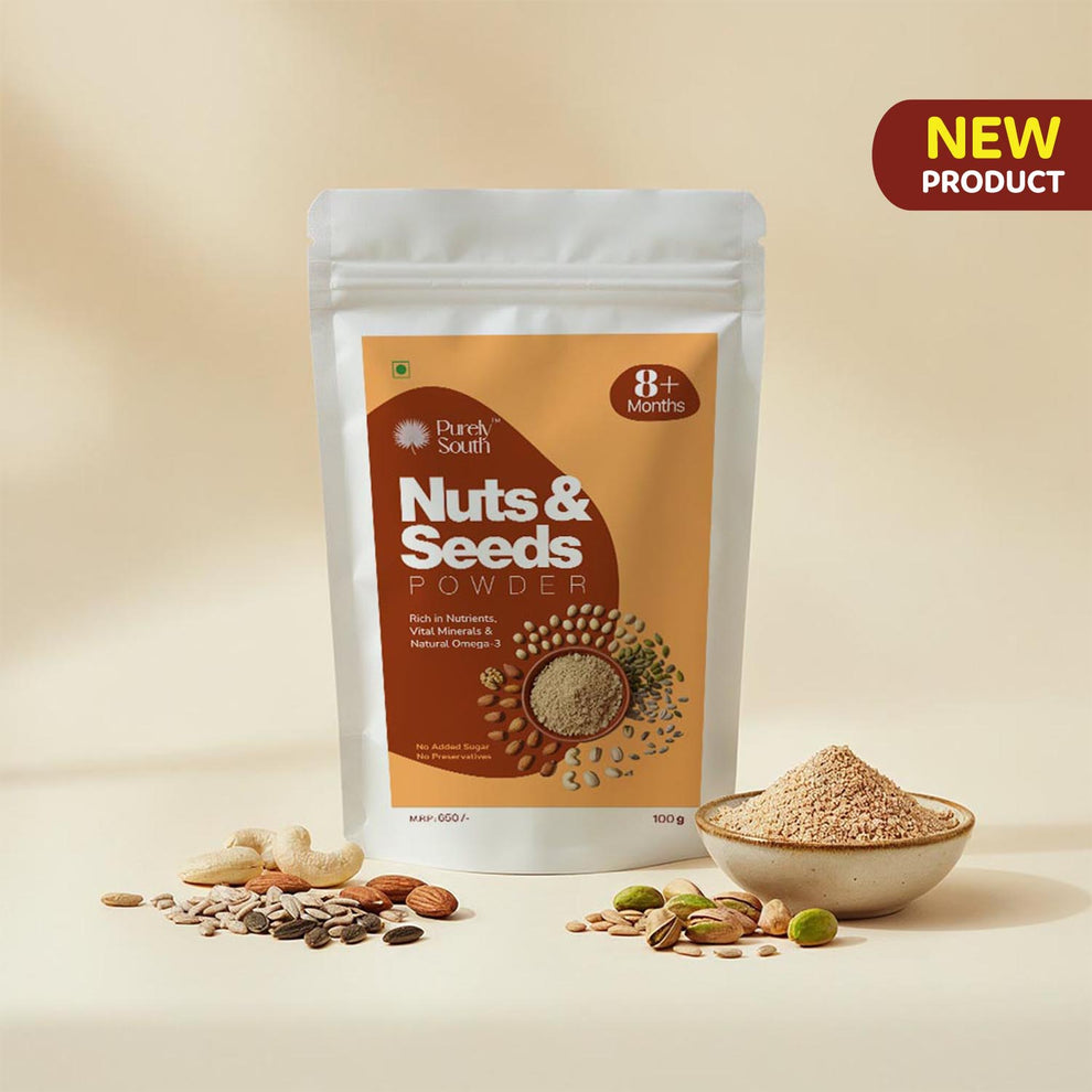 Nuts Seeds Powder with Almonds, Cashew & Seeds | Purely South
